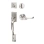 Sure-Loc Madison Sectional Single Cylinder Keyed Entry Handleset with Interior Lever Satin Nickel